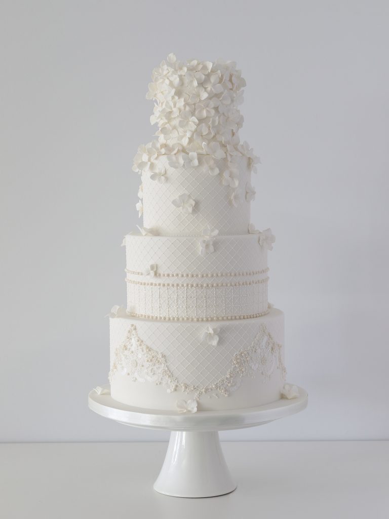 Hydrangea Couture Wedding Cake