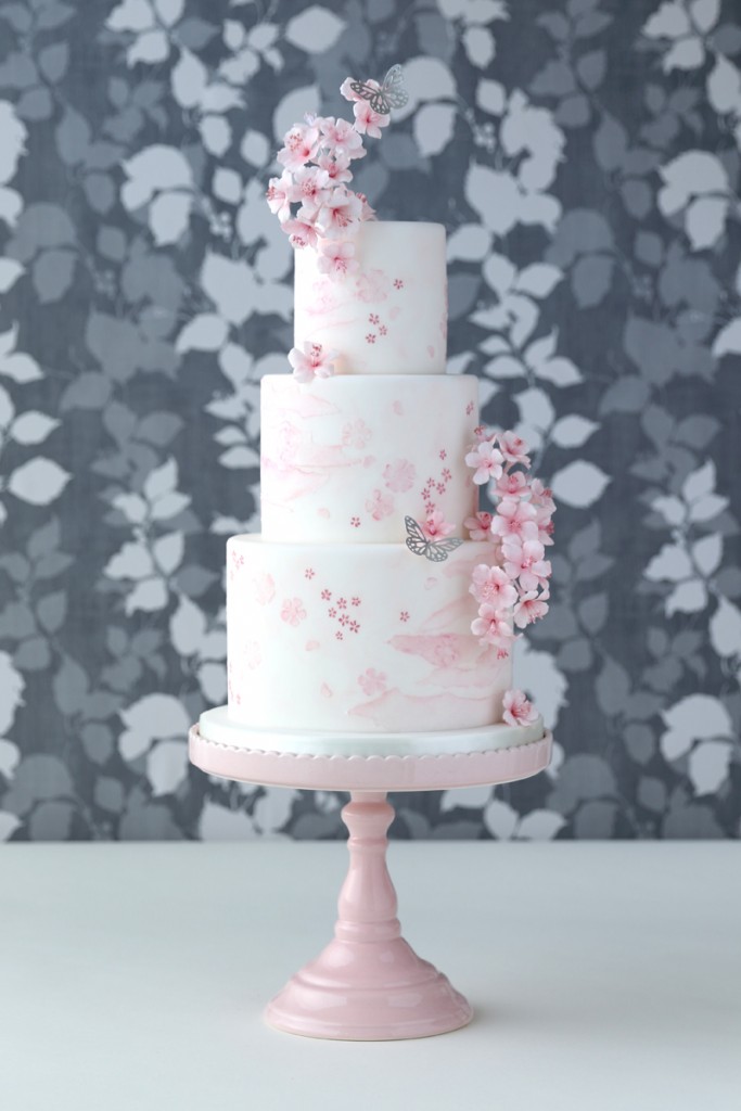 Cherry Blossom Wedding Cake