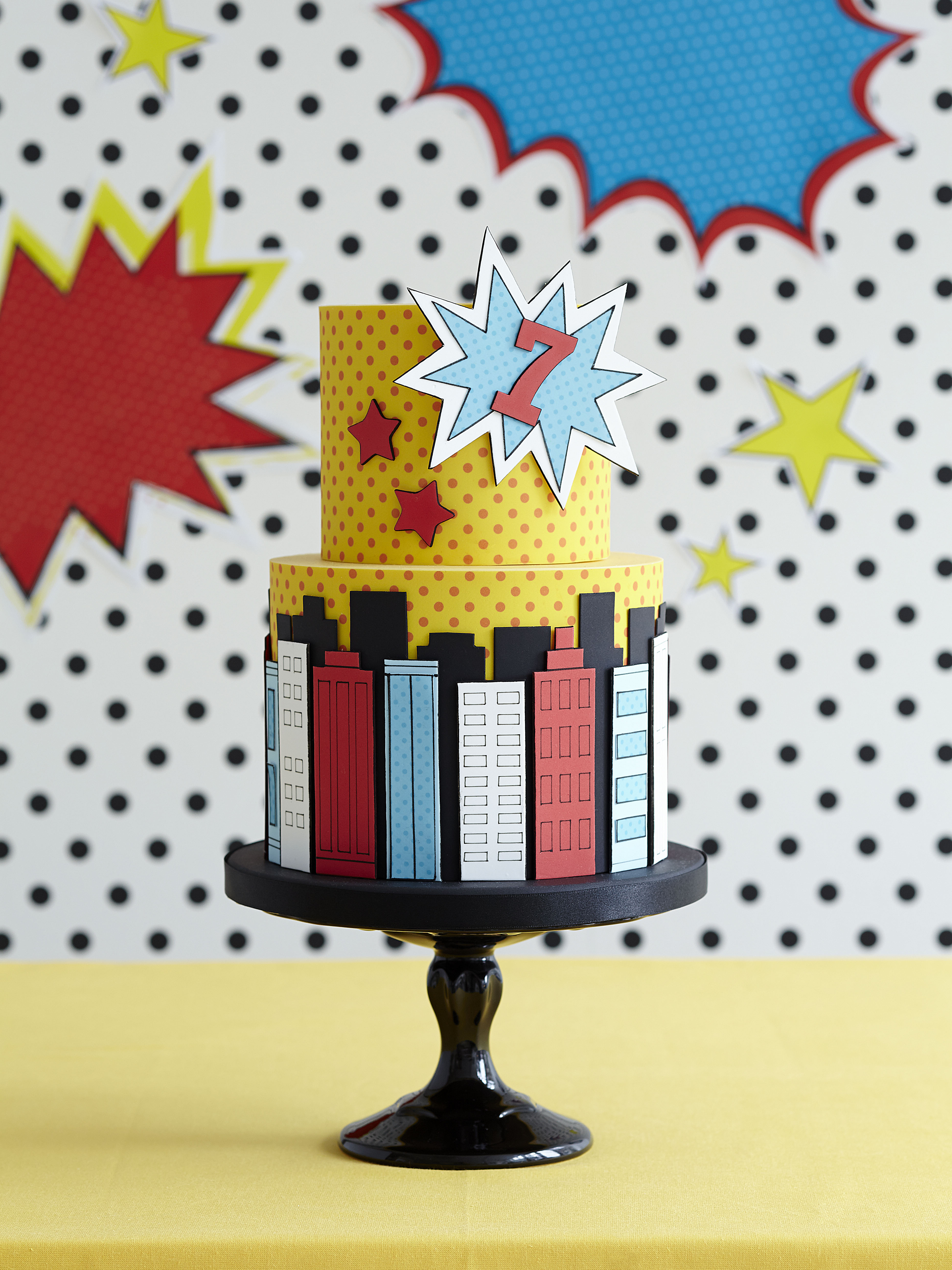 Superhero Skyline Cake Zoe Clark Cakes