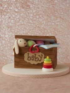 toy box christening cake