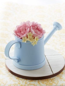 Watering can birthday cake