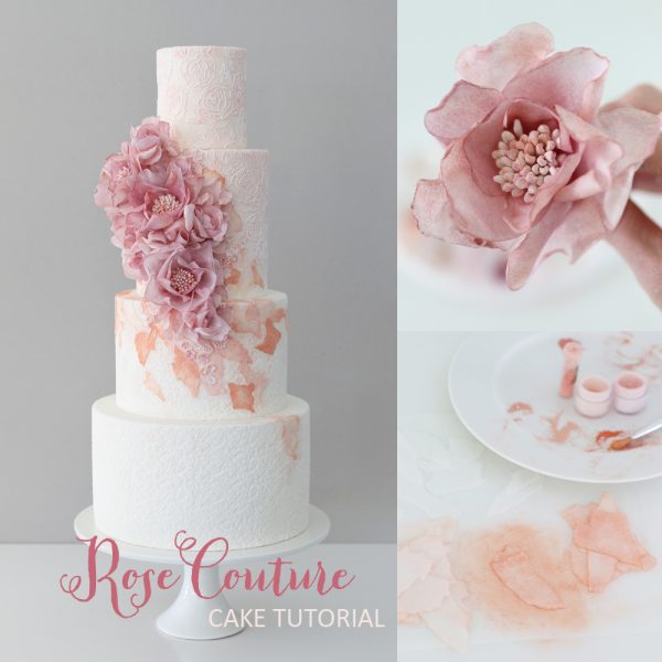 Couture Rose Wedding Cake Tutorial