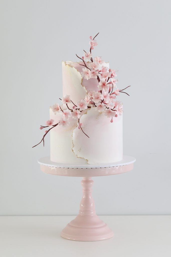 Cherry Blossom Wedding Cake