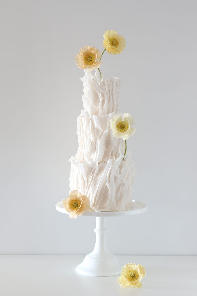 Ethereal Poppies Wedding Cakes Sunshine Coast